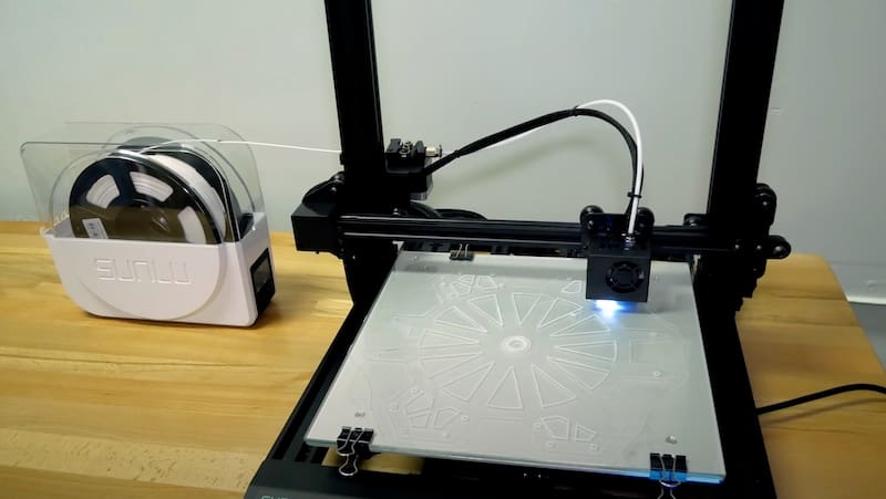 One example of a commercially-available filament dryer