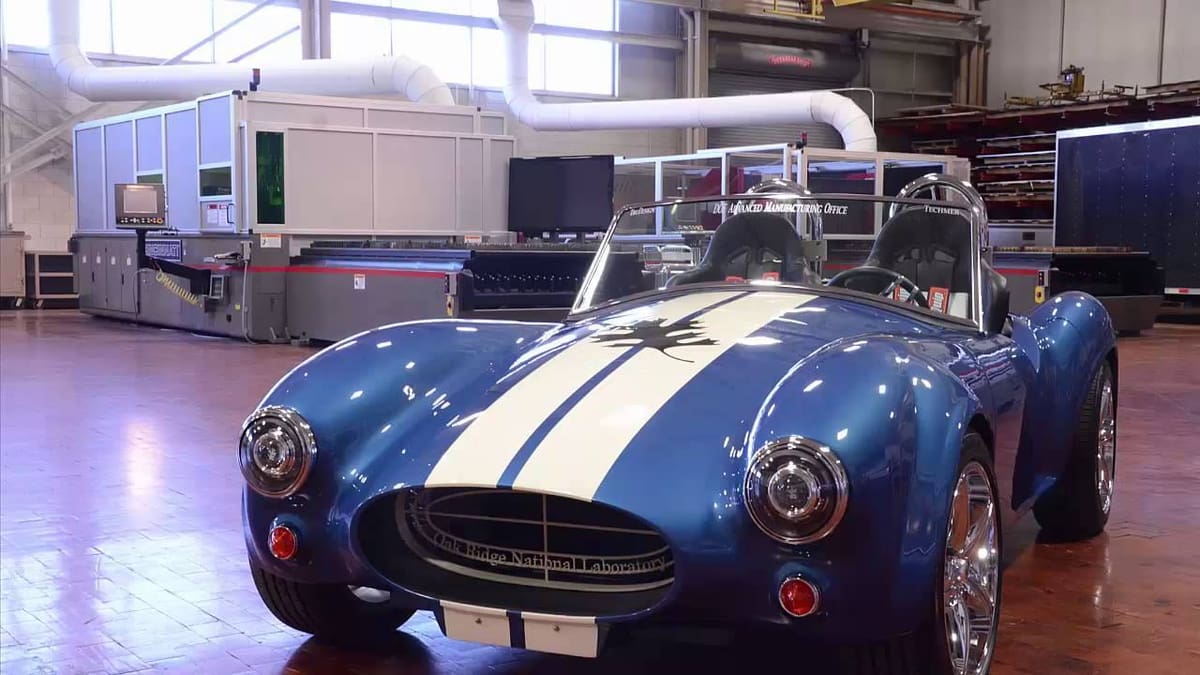 A 3D printed Shelby Cobra