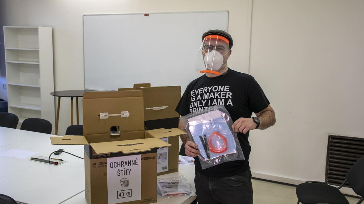 Image of Covid-19 & 3D Printing: Prusa Protective Face Shield