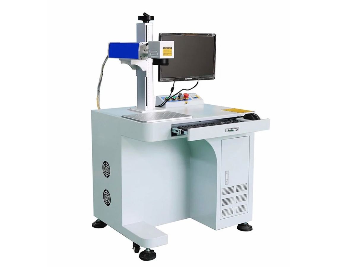 Imagen de Marcador láser: las mejores máquinas de marcado laser: Marcador láser de fibra DIHORSE de escritorio