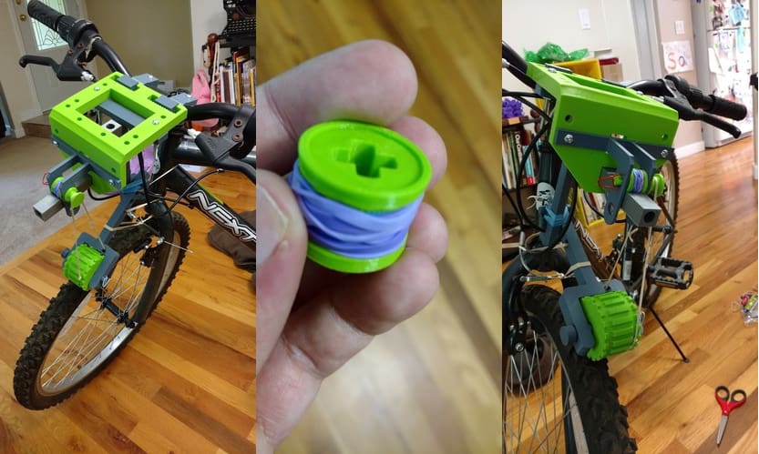 The pea shooter fully assembled
