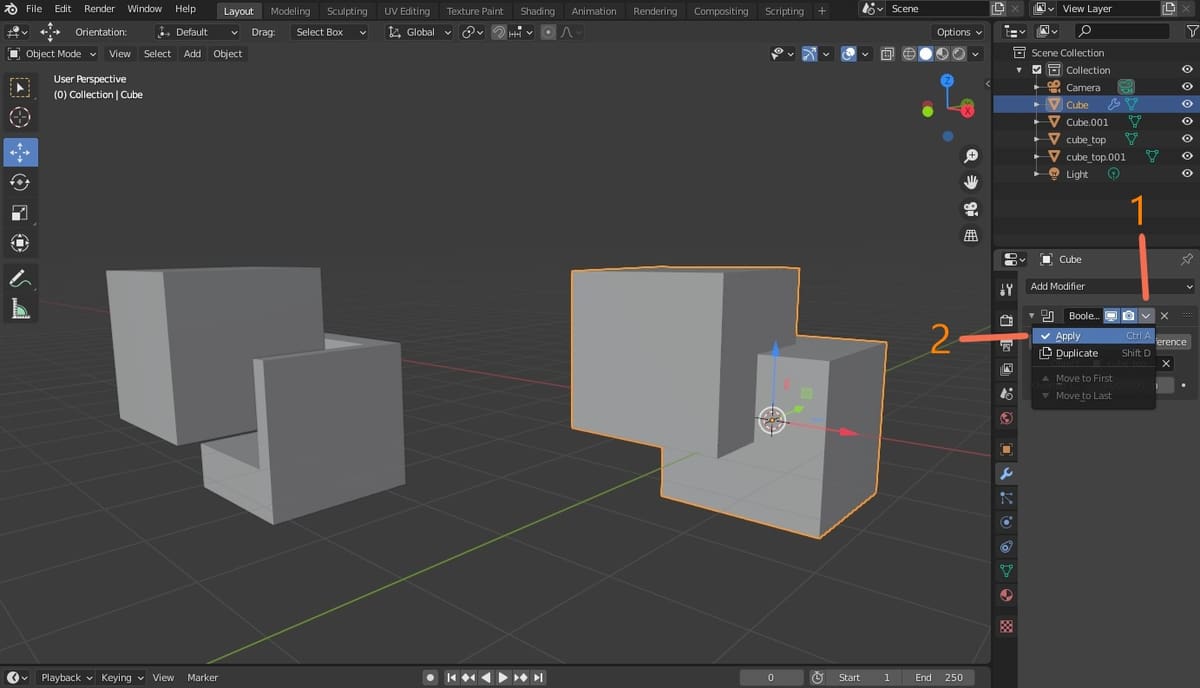 Image of: Applying the Modifiers