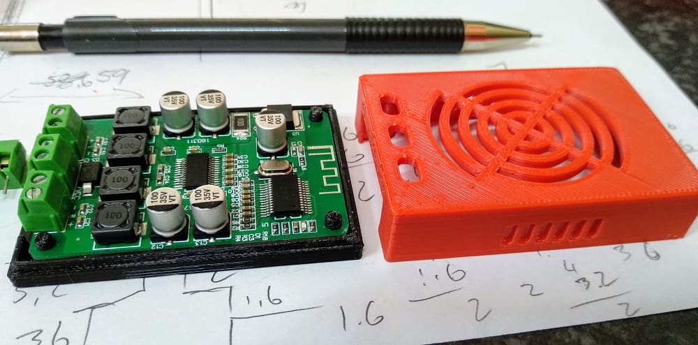Image of 3D Printing During Covid-19: Isak Hendrikse - Bluetooth Amplifier Board Enclosure
