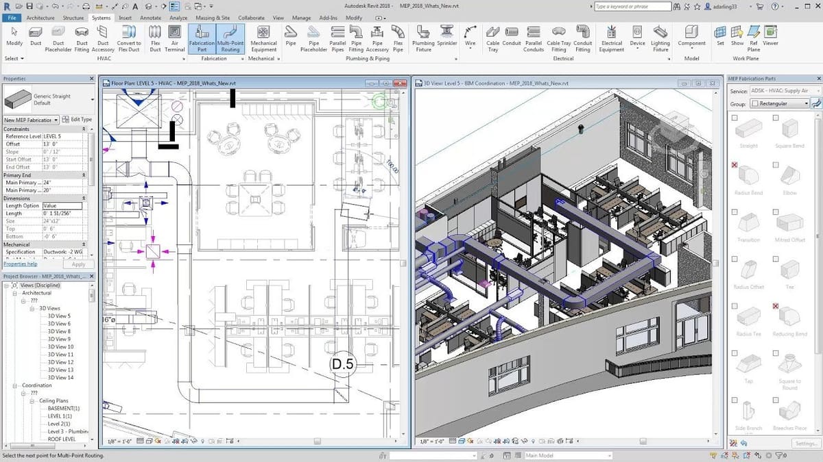 Revit gives you a huge array of building information