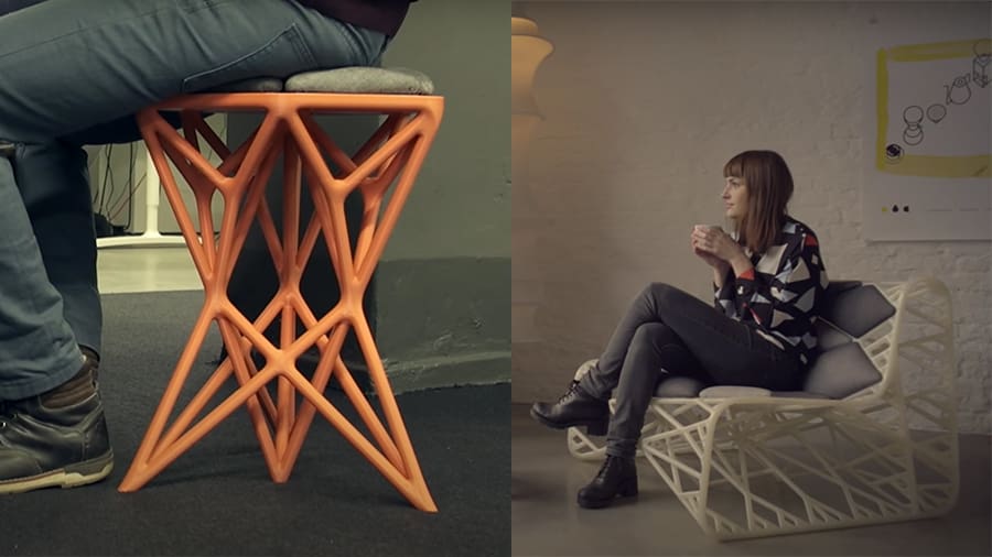 Müller's designs doesn't require any support structures