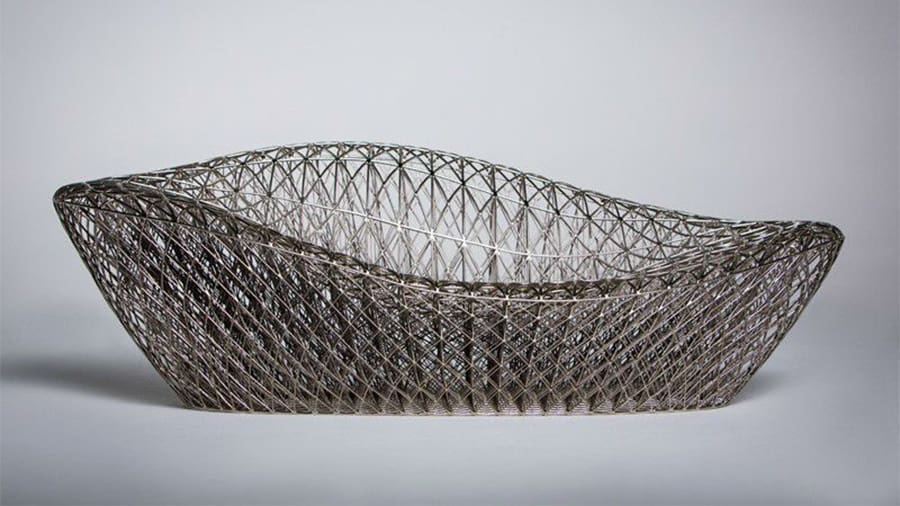 This SLA 3D printed lounger used only 2.5 liters of resin