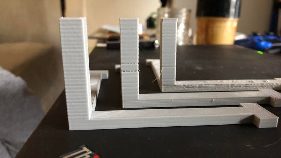 The results from an E-step calibration test