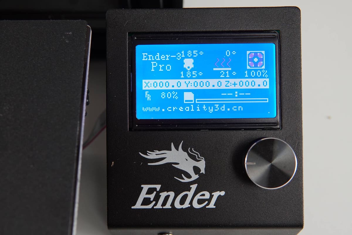 Foto de Creality Ender 3 V2 vs Ender 3 (Pro): as diferenças: Interface de usuário (UI)