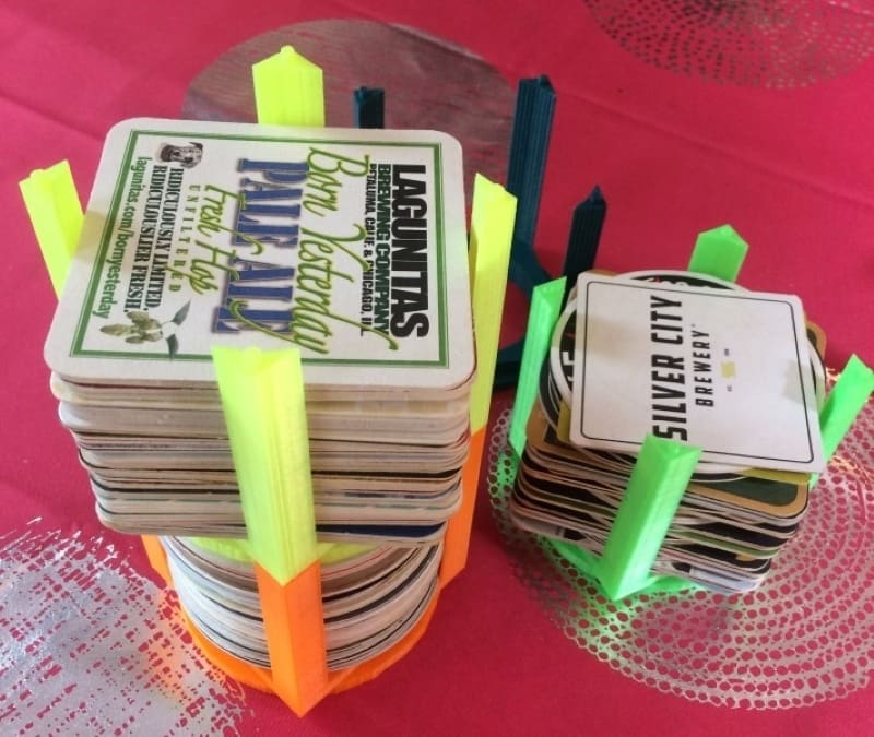 Keep your coasters out of the way with the coaster caddy