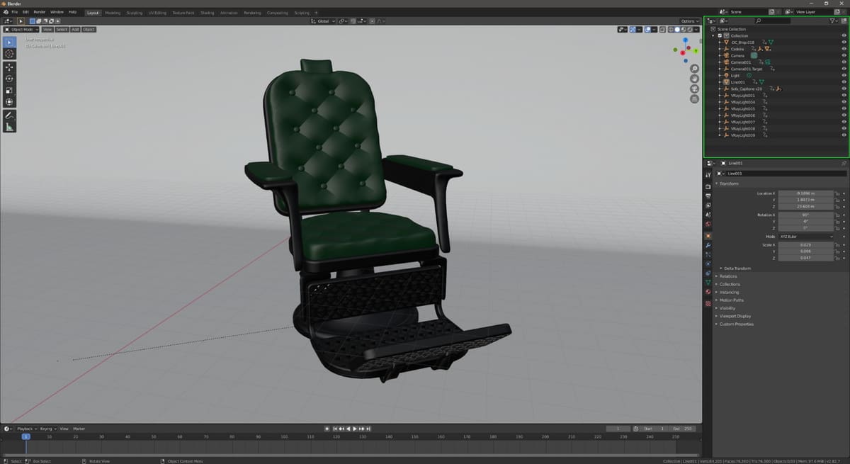 The Blender project layout