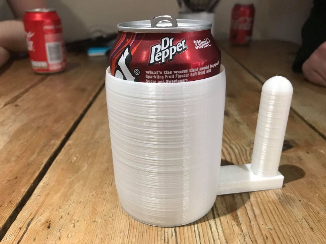 A place to put your soda or beer down to give your hands a break