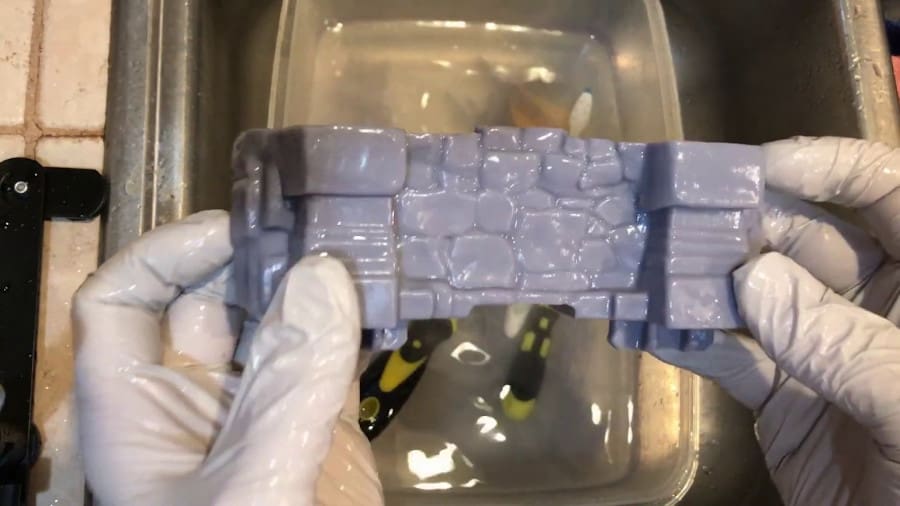 Washing in water streamlines the printing process