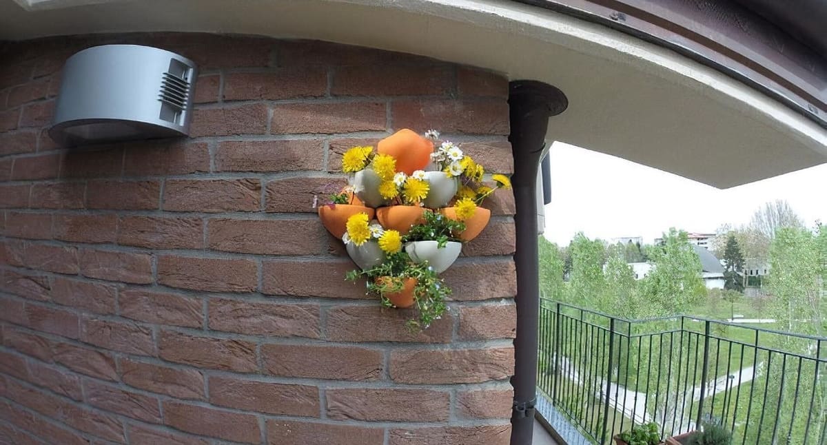 Make this cluster of wall pots as big or small as you'd like