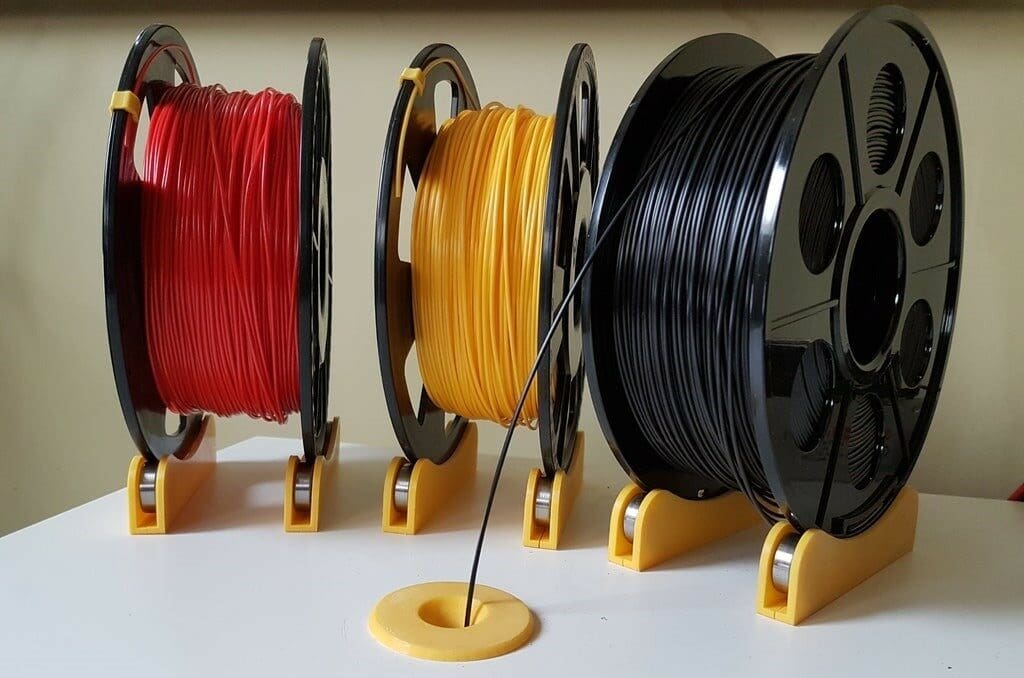 Three TUSH spool holders in use