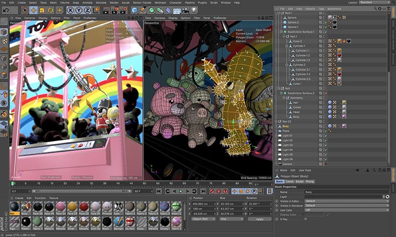 Cinema 4D has a shallow learning curve