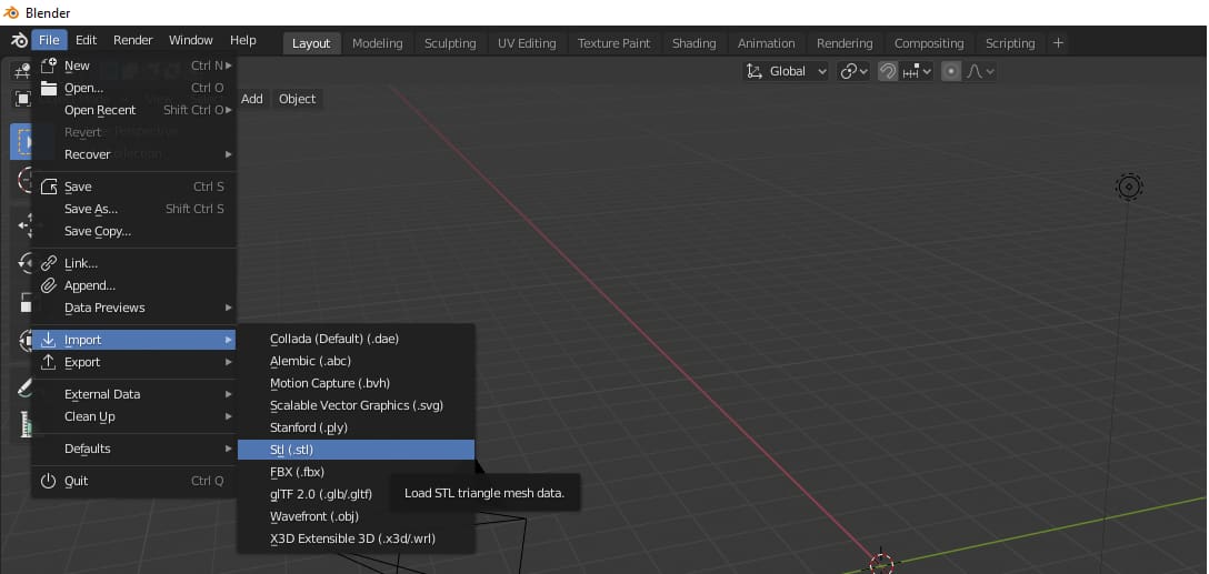 Importing into Blender is very straightforward