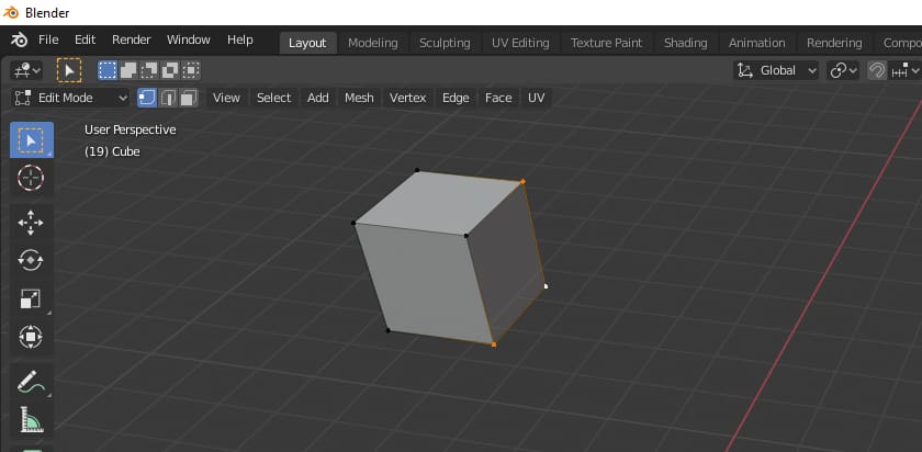 In mesh mode, switch between the elements easily with the new shortcuts