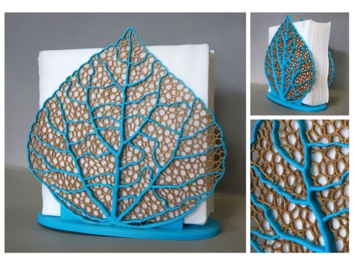 A beautiful and deceptively simple to print napkin holder