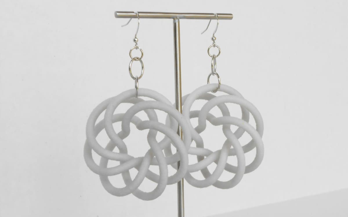 The vortex shape of these galaxy earrings will draw you in