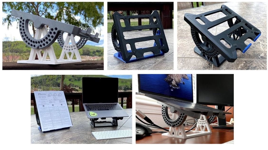 An adjustable stand to make working from home just a little bit more comfortable.