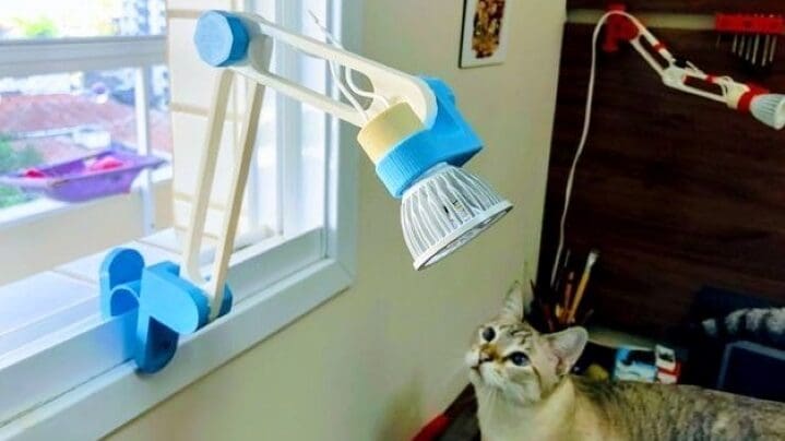 Use this simple yet innovative lamp to brighten up your space