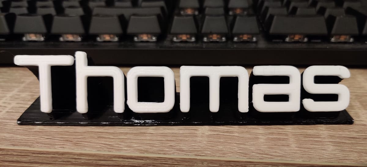 Print a name plate, or get creative with a phrase or quote!