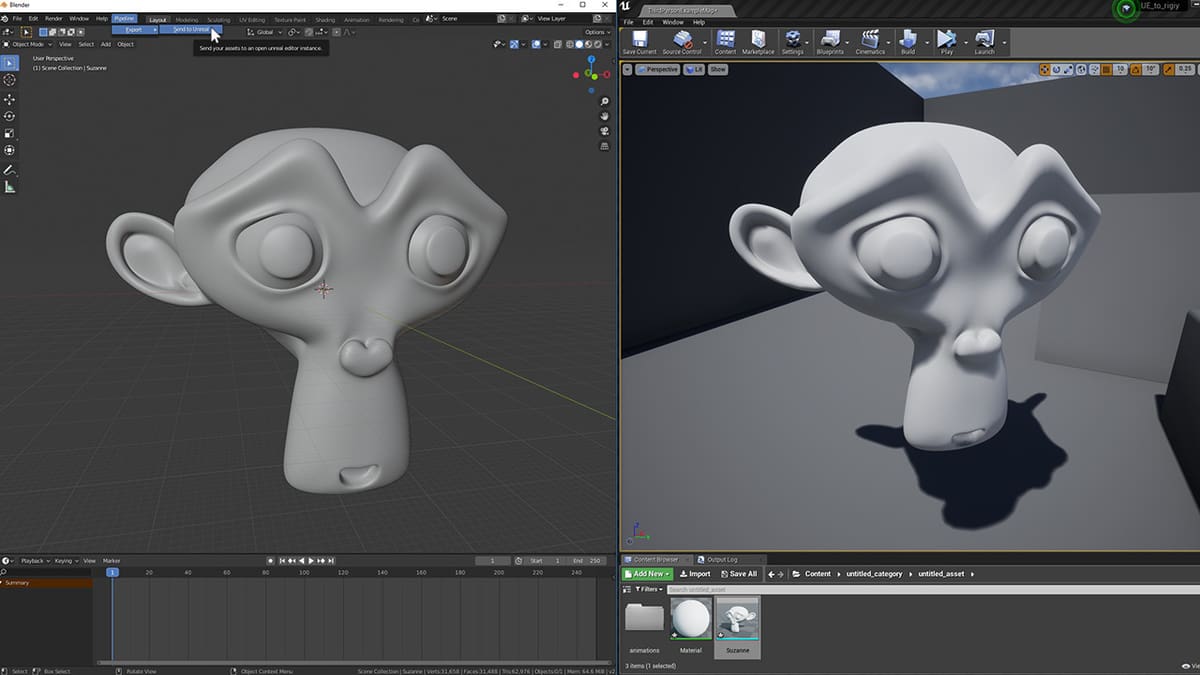 FBX is your best choice when exporting