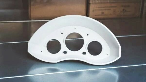 A dashboard printed with Pegasus PP Ultralight