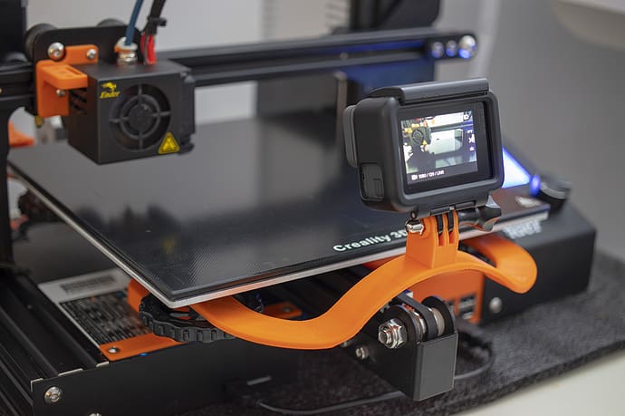 A GoPro with the Orange Pi One running OctoPrint lets you capture your prints in action