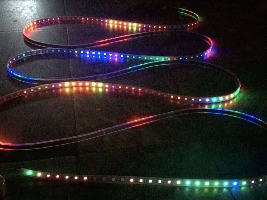 Imagen de Proyectos con Arduino / Proyectos de Arduino: Tira de LED bailarina