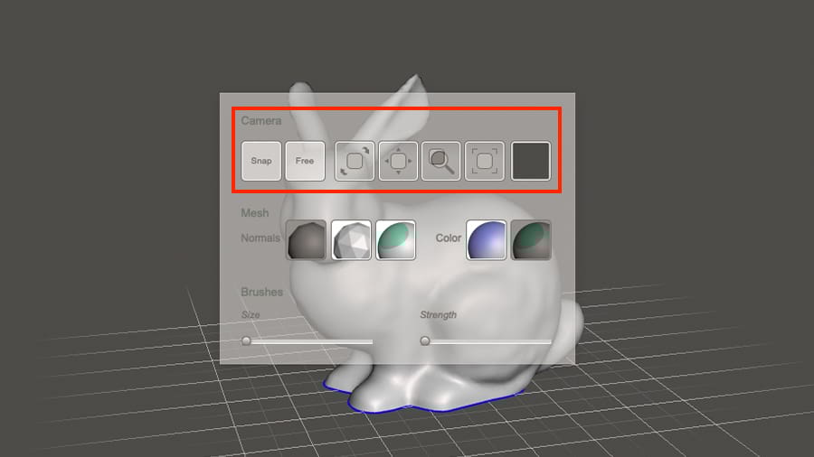 You can access all camera controls by holding down the keyboard's space bar