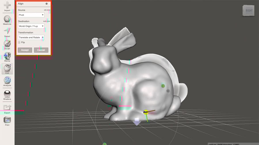 Here's a great trick to place the model perfectly onto the ground plane
