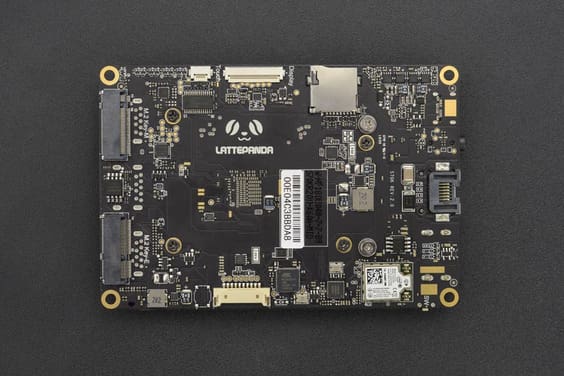 The components on the back of the SBC