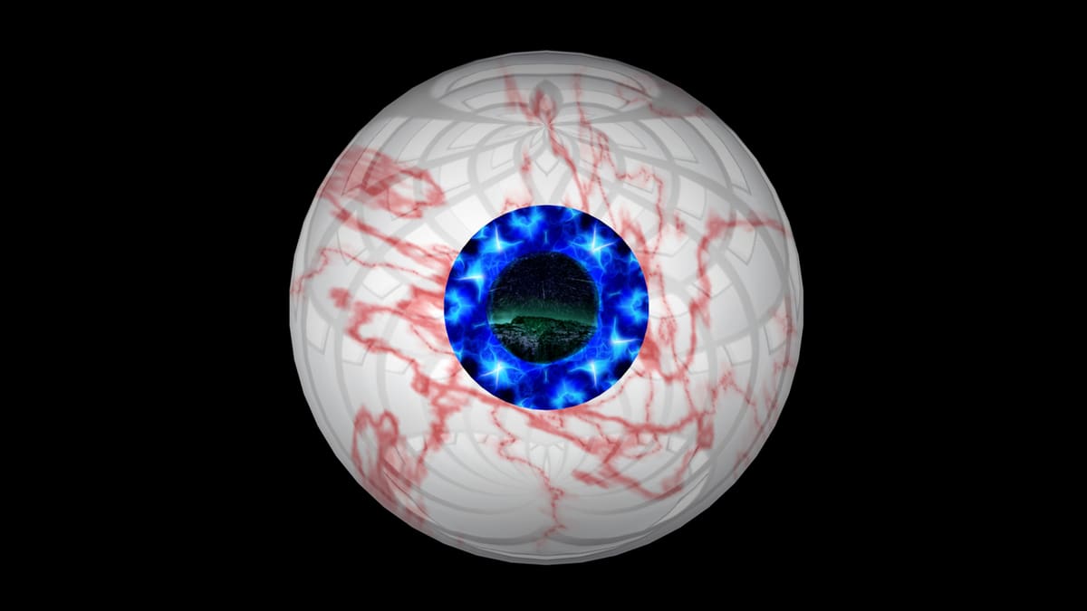 Everything that can move can be rigged, including this creepy eyeball