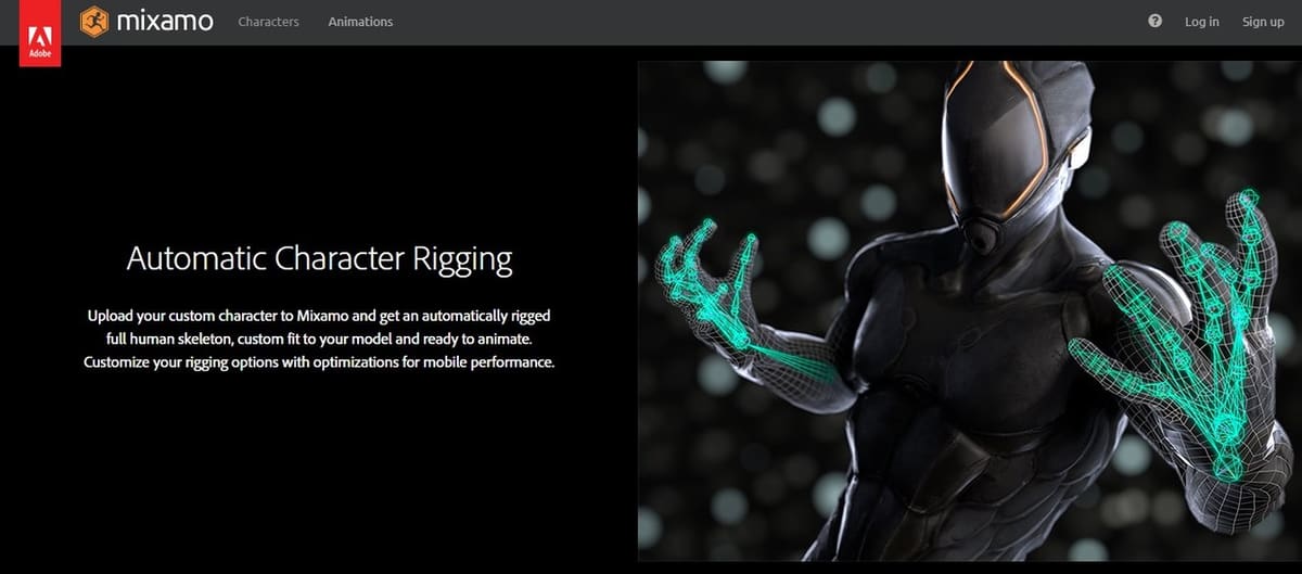 With automatic character rigging, Mixamo offers powerful features