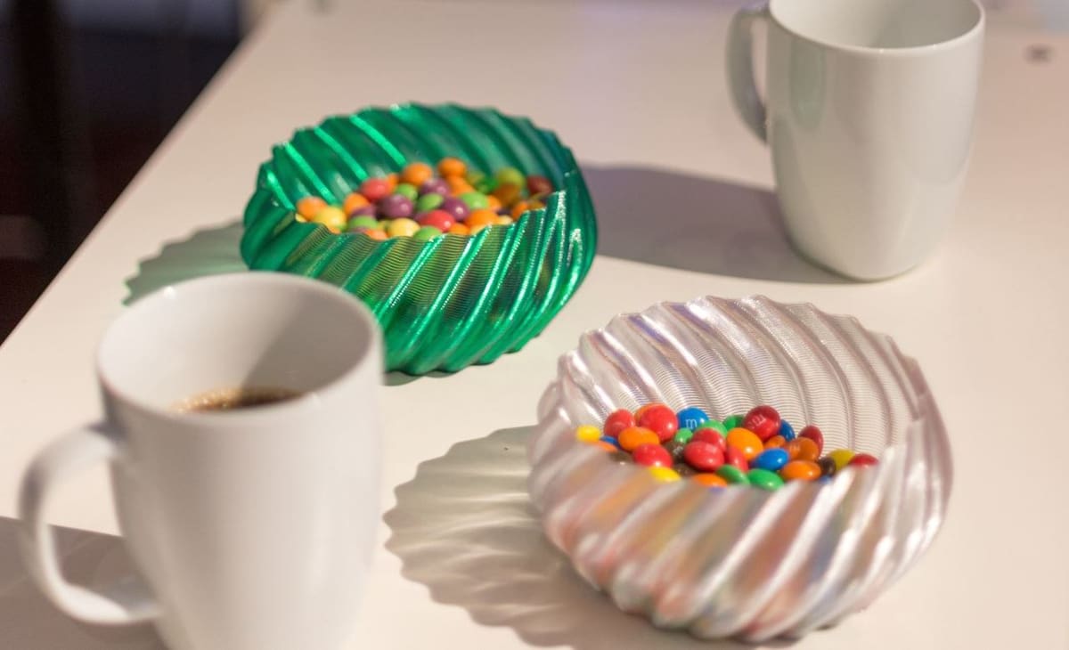 This spiral treat holder takes just 2 hours to print