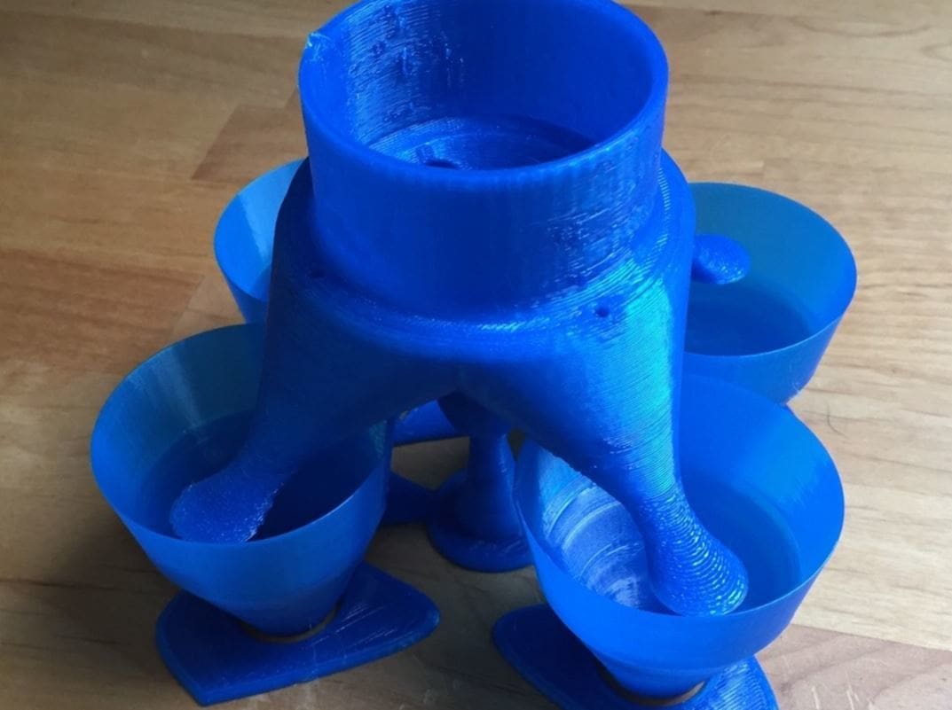 Pouring drinks for four simultaneously is now possible