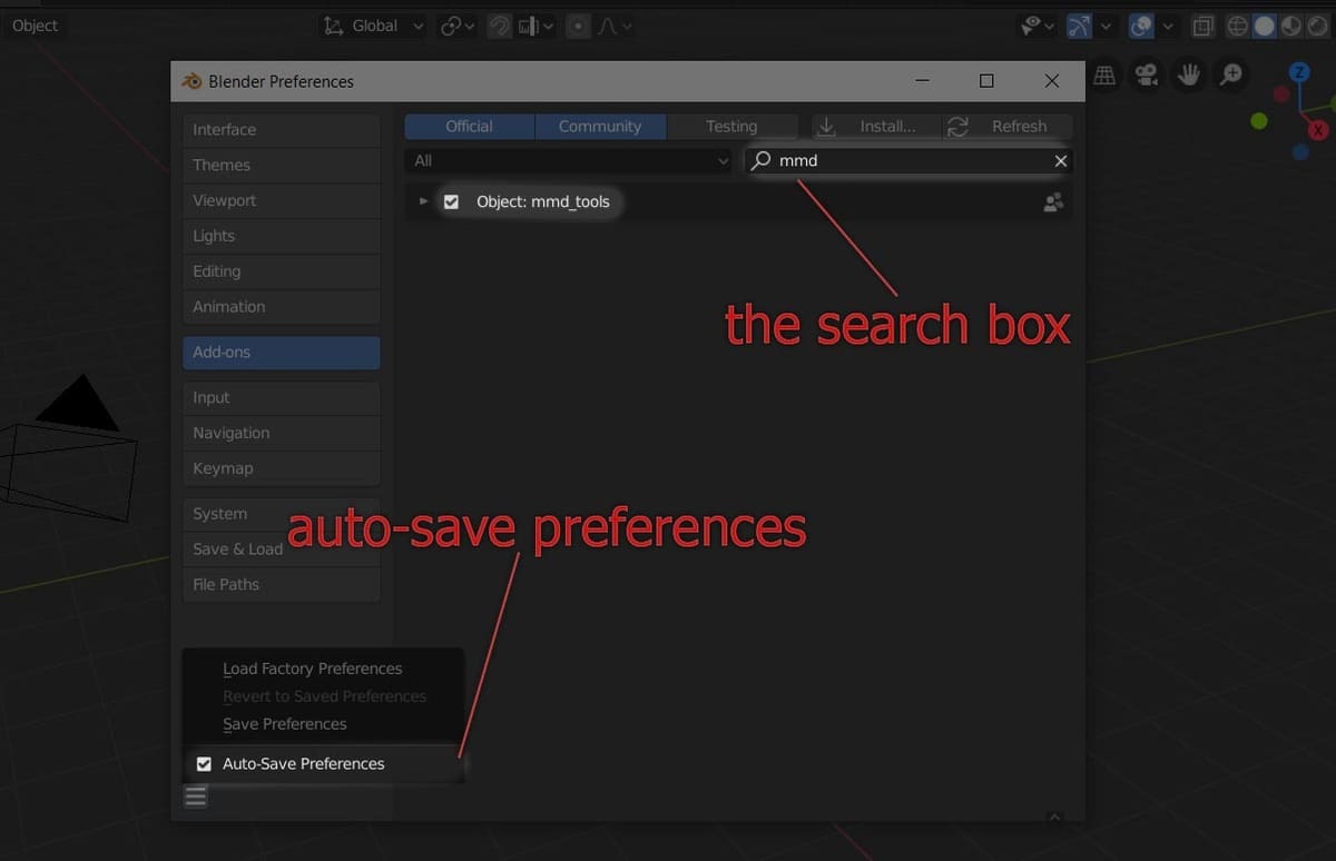 Make sure to have auto-save checked!