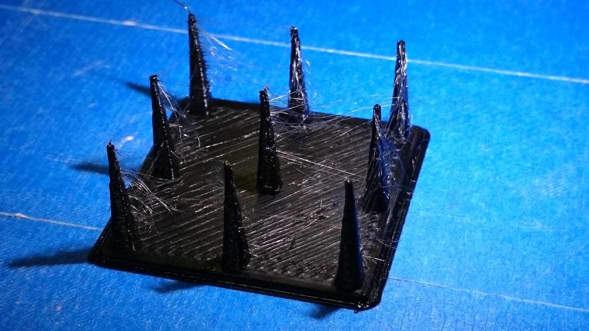Stringing can indicate that the retraction speed isn't quite right