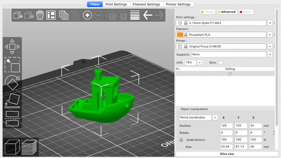PrusaSlicer, although partially developed under Prusa Research, works with several 3D printers