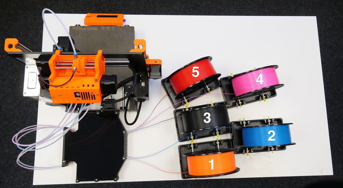 The MMU2S requires a large space to be set up