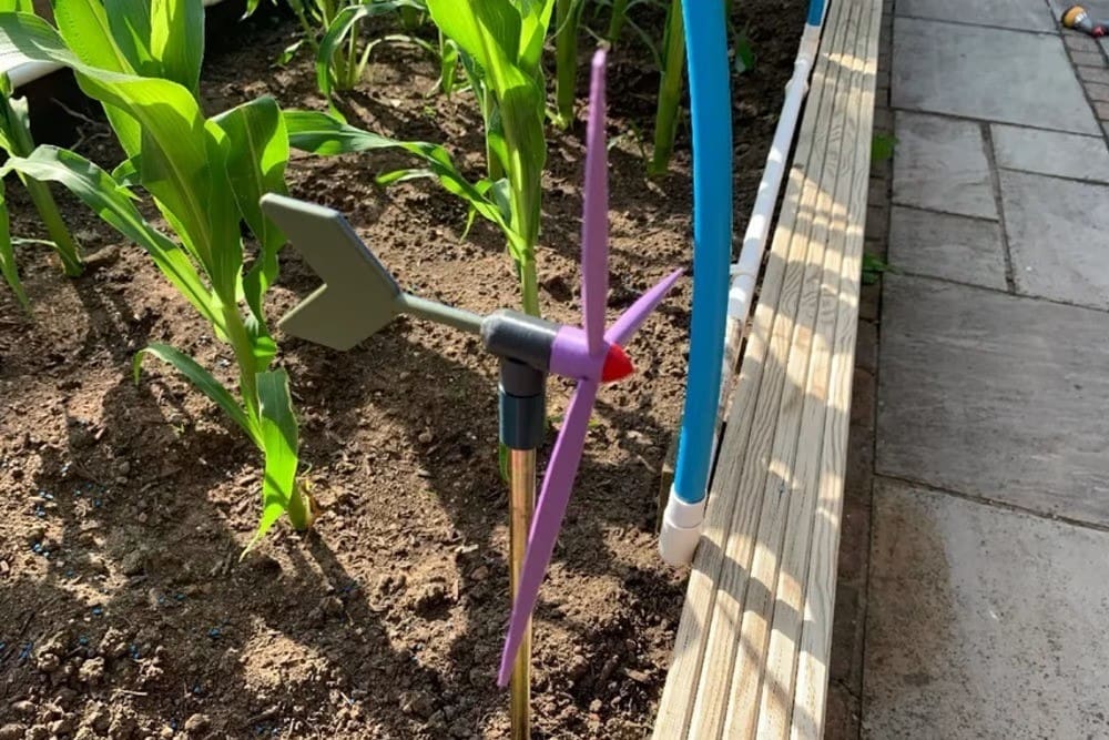 This easy to print turbine will benefit and beautify your garden