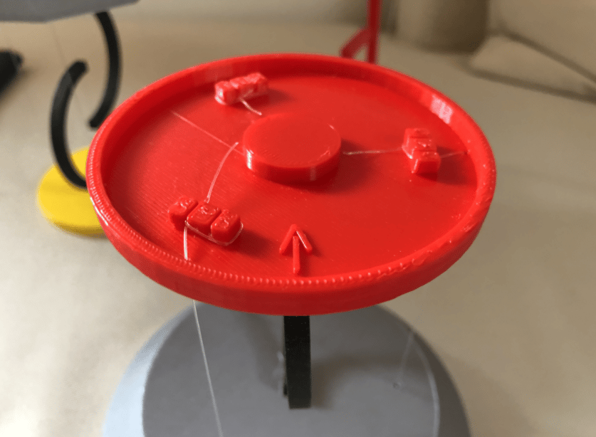 A close-up of how the tension is built
