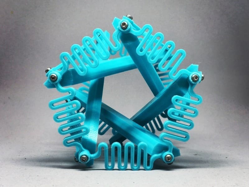 Instead of string, you'll need thread-forming screws to hold it together