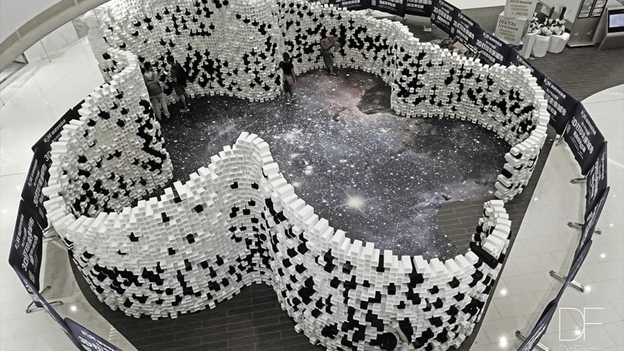 Over 5,000 building blocks were 3D printed with PolyMaker's PolyPlus filament
