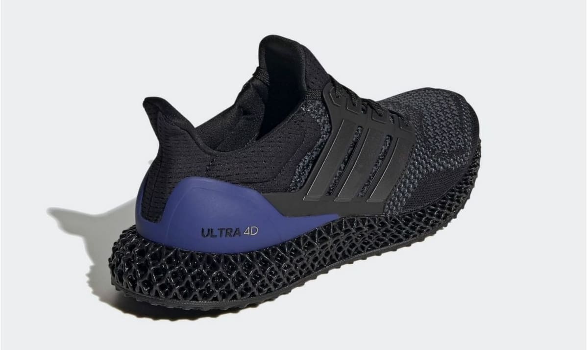 The Ultra 4D combines the upper part of the Ultra Boost and a 3D printed 
