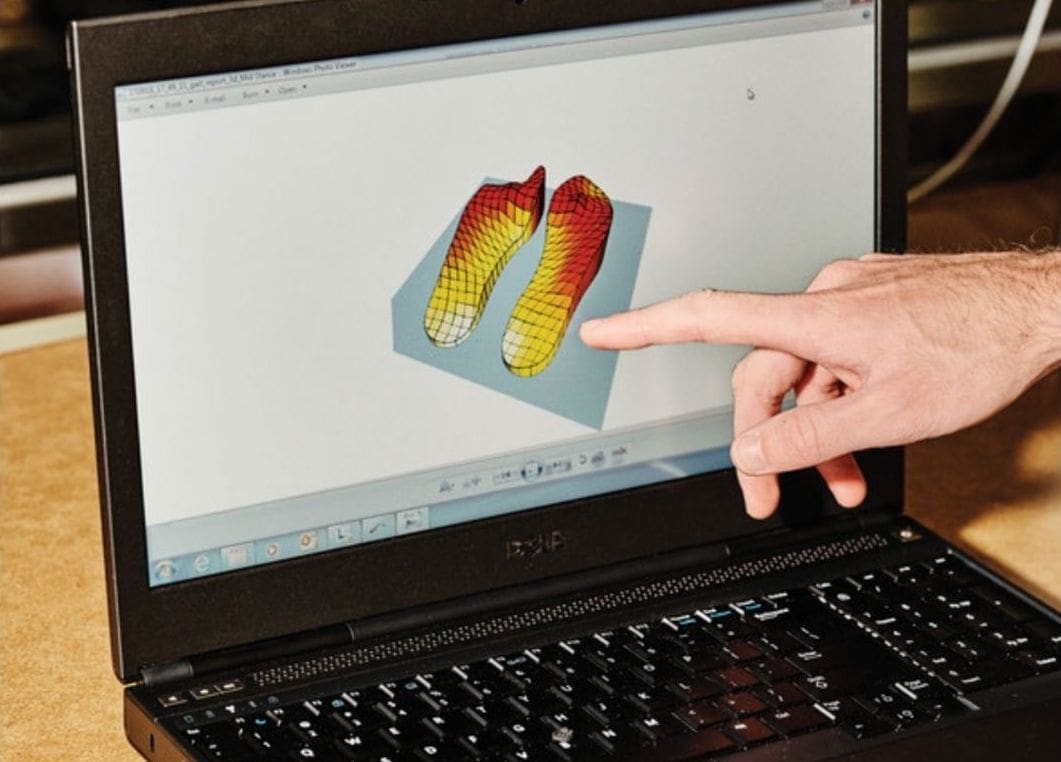 It all starts with a 3D render of the feet