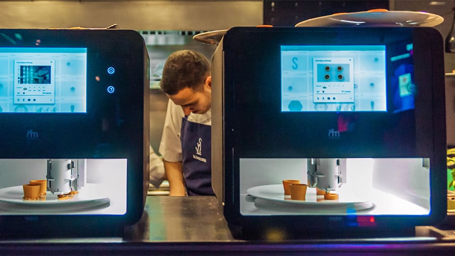 Food 3D printers will definitely change the way we experience food and how new chefs will work