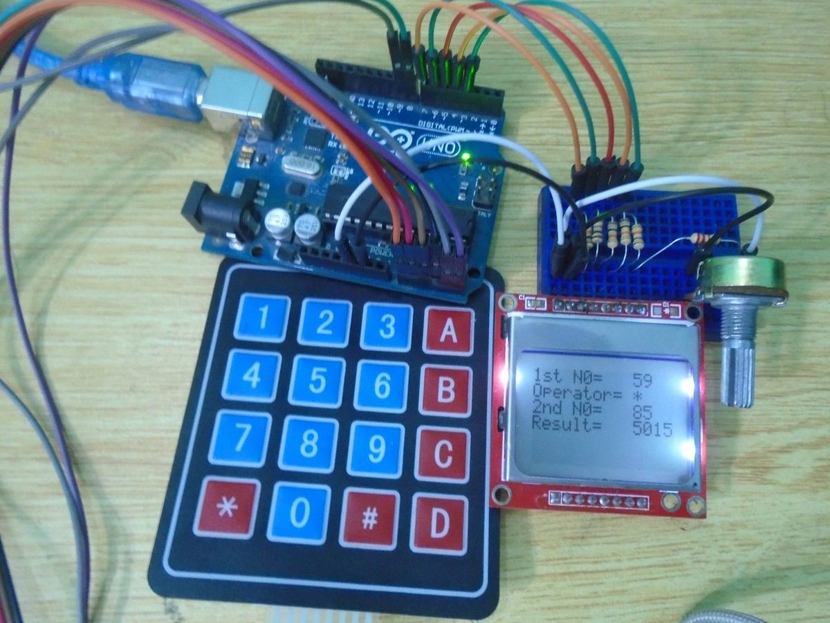 Making your own calculator with an Uno