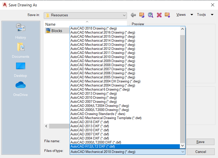This option is a simple solution if your program, like AutoCAD, has FreeCAD-compatible file extensions